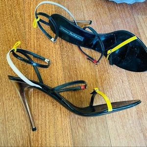 MARIO BOLOGUA Color block straps Heel